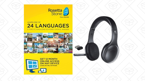 Rosetta Stone + Logitech Bluetooth Headset | $149 | Amazon
